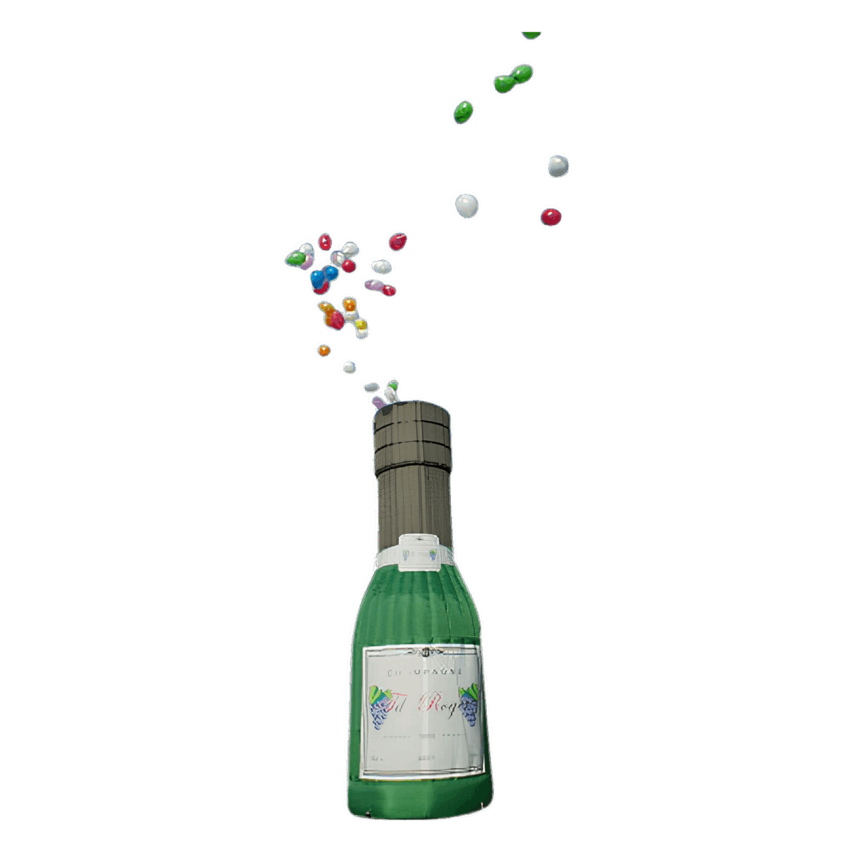 Champagne fles 7 meter - Afbeelding 1