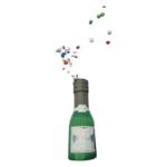 Champagne fles 7 meter